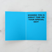 Verjaardag Kaart met de Big Ben klok (Binnen)