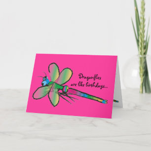 Verjaardag Kaart met Dragonfly