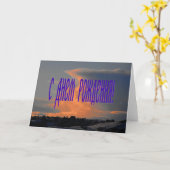 Verjaardag Kaart met een wolk (Gele Bloem)