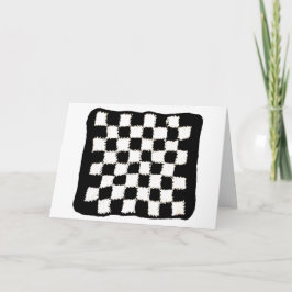 Verjaardag Kaart met geruite woordspeling en gehaa