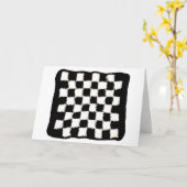 Verjaardag Kaart met geruite woordspeling en gehaa (Gele Bloem)