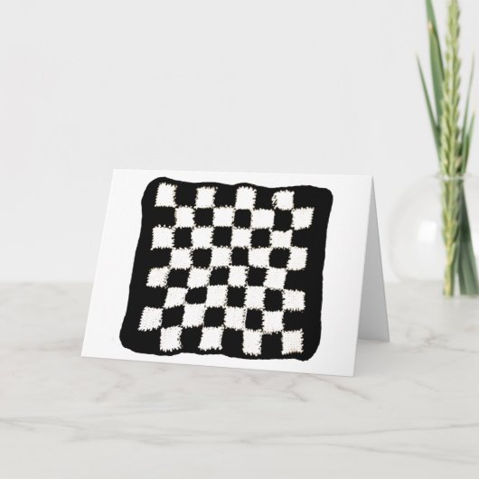 Verjaardag Kaart met geruite woordspeling en gehaa (Voorkant)