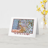 Verjaardag Kaart met herten en krab appels (Gele Bloem)