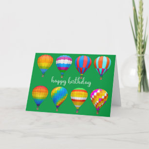 Verjaardag Kaart met heteluchtballonnen