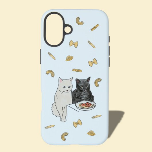 Verjaardag Kaart met kat en pasta Case-Mate iPhone Case