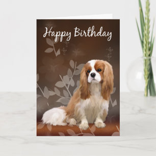 Verjaardag Kaart met King Charles Spaniel