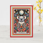 Verjaardag Kaart met Koala om je vrede te sturen (Gele Bloem)