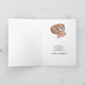 Verjaardag Kaart met Labrador Dog (Binnen)