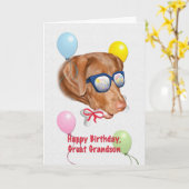 Verjaardag Kaart met Labrador Dog (Gele Bloem)