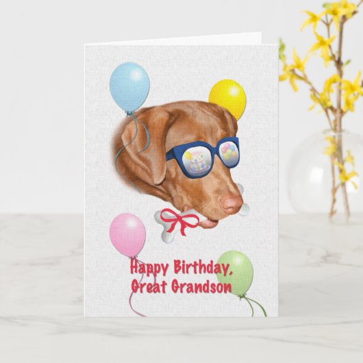 Verjaardag Kaart met Labrador Dog (Gele Bloem)