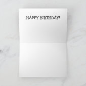 Verjaardag Kaart met leuke zwarte kat (Binnen)