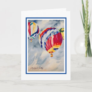 Verjaardag Kaart met luchtballon