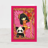 Verjaardag Kaart met Moonies Lit (Voorkant)