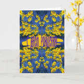 Verjaardag Kaart met narcissen (Gele Bloem)
