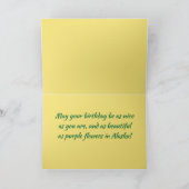 Verjaardag Kaart met originele Alaska bloemenfoto (Binnen)