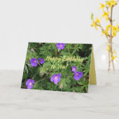 Verjaardag Kaart met originele Alaska bloemenfoto (Gele Bloem)