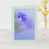 Verjaardag Kaart met Petunia (Gele Bloem)