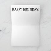 Verjaardag Kaart met prachtige zwarte kat (Binnen)