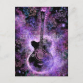 Verjaardag Kaart met romantische gitaarmuziek (Voorkant)
