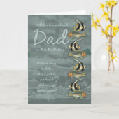 Verjaardag Kaart met vis (Gele Bloem)