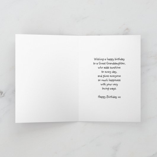 Verjaardag Kaart met zeemeermin (Binnen)