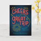 Verjaardag Kaart moderne offerte (Gele Bloem)