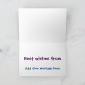 Verjaardag Kaart - Moge uw wensen uitkomen (Binnen)