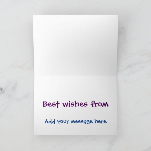 Verjaardag Kaart - Moge uw wensen uitkomen (Binnen)