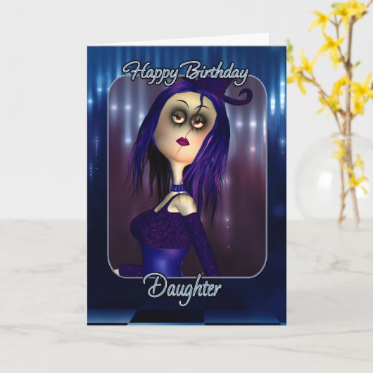 Verjaardag Kaart - Moonies Schattige Rag Doll Got (Gele Bloem)