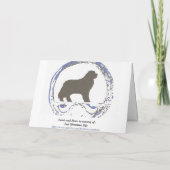 Verjaardag Kaart Newfoundland hondenhumor (Achterkant)