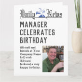 Verjaardag Kaart om te personaliseren (Voorkant)