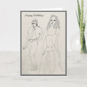 Verjaardag Kaart onderweg (Voorkant)