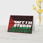 Verjaardag Kaart Palestijnse vlag (Gele Bloem)