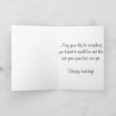 Verjaardag Kaart - Peacock Design, envelop inbegre (Binnen)