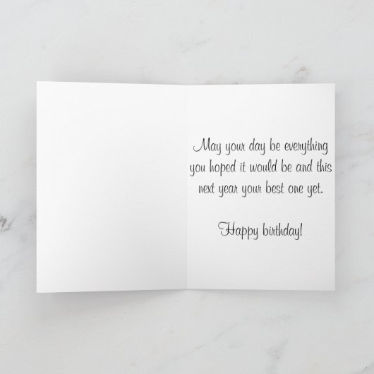 Verjaardag Kaart - Peacock Design, envelop inbegre (Binnen)