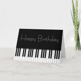 Verjaardag Kaart - Pianotoetsen