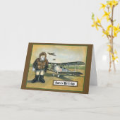 Verjaardag Kaart - Pilot (Gele Bloem)