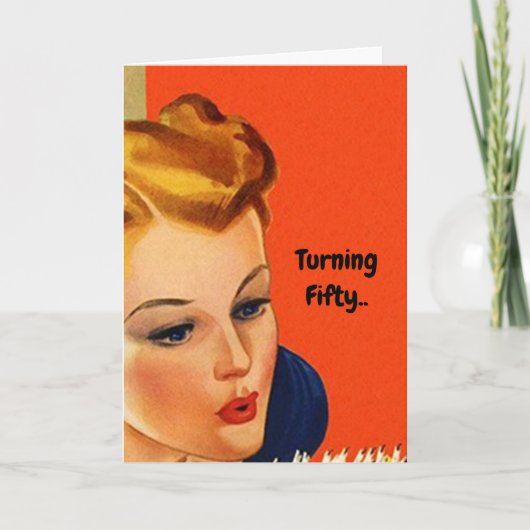 Verjaardag Kaart plezier draaien 50 Het is niet zo (Voorkant)