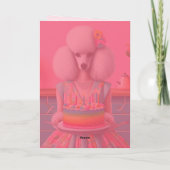 Verjaardag Kaart | Poedel Hond Verjaardagstaart 7 (Achterkant)