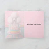 Verjaardag Kaart | Poedel Hond Verjaardagstaart 7 (Binnen)