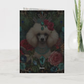 Verjaardag Kaart Poodle Dog Je bent geboren om Spa (Achterkant)