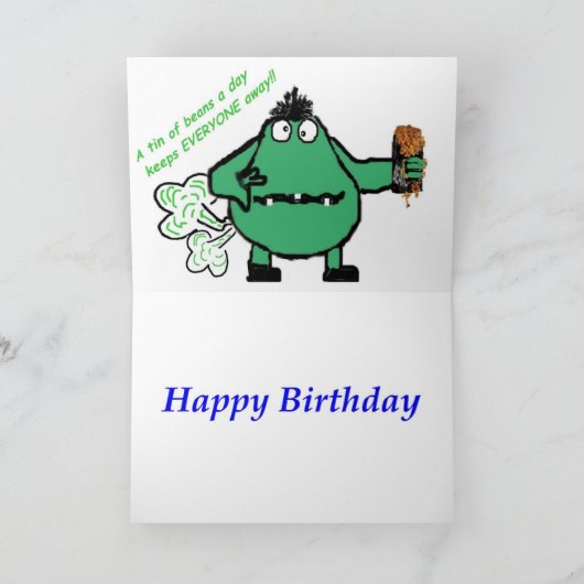 Verjaardag Kaart "Puddigan". (Binnen)