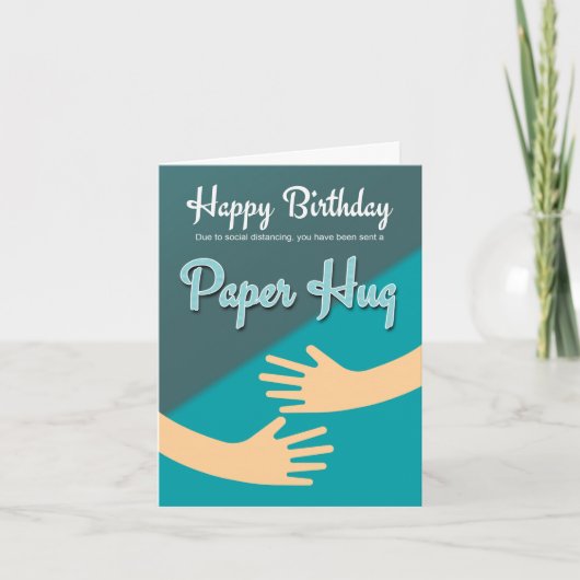Verjaardag Kaart Quarantine coronaviris, Papieren (Voorkant)