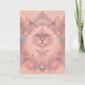 Verjaardag Kaart Ragdoll Wensen u een puur-effect  (Achterkant)