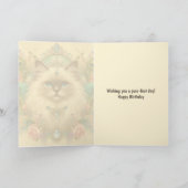 Verjaardag Kaart Ragdoll Wensen u een puur-effect  (Binnen)