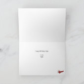 Verjaardag Kaart rood vliegtuig (Binnen)