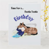 Verjaardag Kaart: Rootin Tootin Kaart (Gele Bloem)