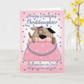 Verjaardag Kaart - Schattigee portemonnee Pet (Gele Bloem)