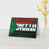 Verjaardag Kaart Soedanese vlag (Gele Bloem)