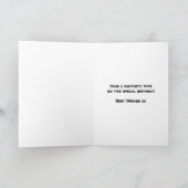 Verjaardag Kaart - Superheld Comic Spoof (Binnen)